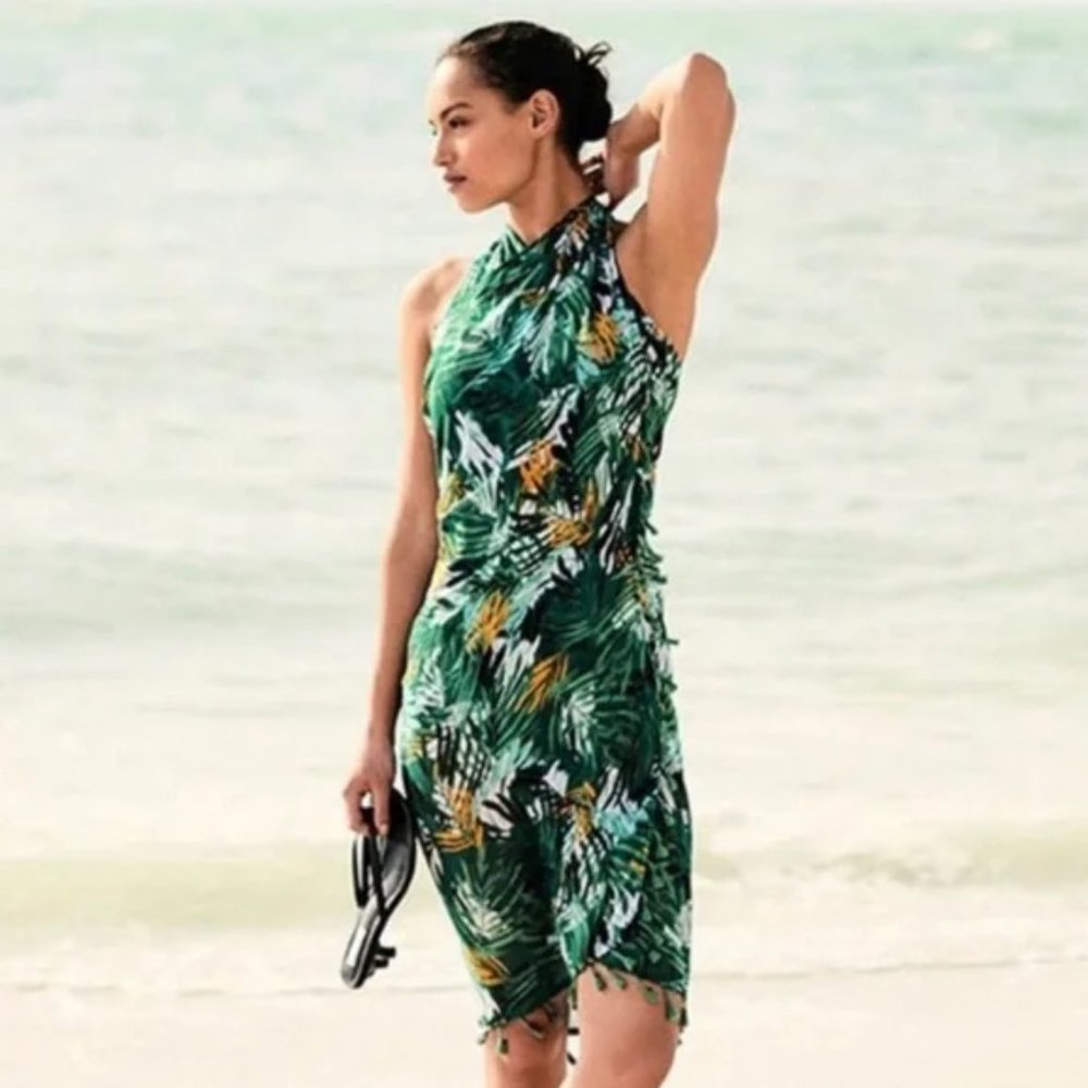 WHBM Deep green sarong